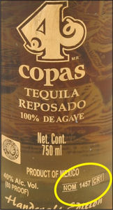 NOM on 4 Copas label