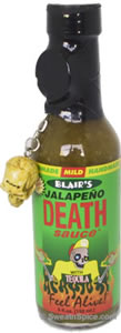 Blair's Jalapeno Death hot sauce with tequila
