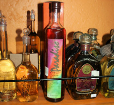 Tequila bottles at Casa Tequila in Ixtapa